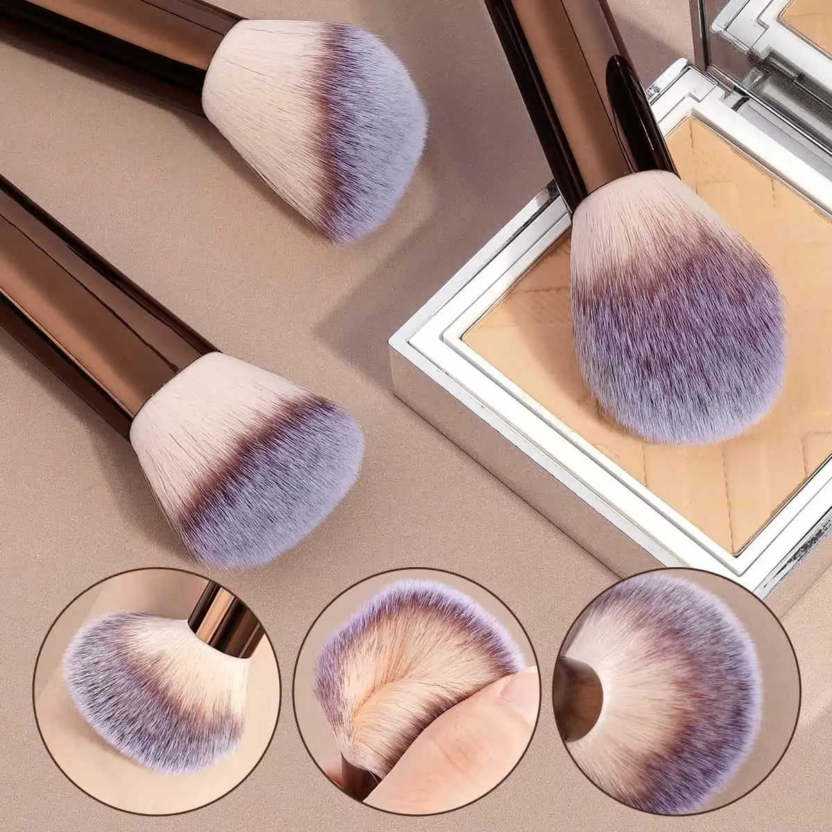 Kit de 13 Pinceaux de Maquillage Professionnels - Luxe & Douceur