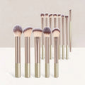 Kit de 13 Pinceaux de Maquillage Professionnels - Luxe & Douceur