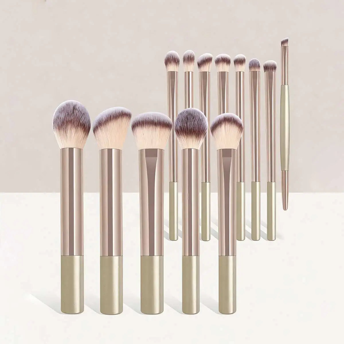 Kit de 13 Pinceaux de Maquillage Professionnels - Luxe & Douceur
